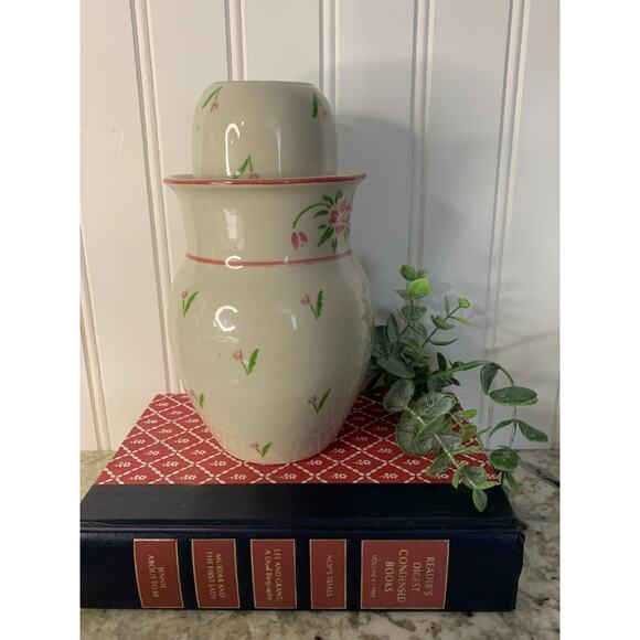 Tumble Up 1985 Vintage Telefora Floral Bedside Water Carafe & Tumbler Set (2pc) - Picture 4 of 10